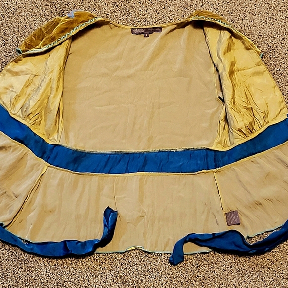 *****SOLD*****                     Hale Bob Tie Front Y2K Silk Velvet Blouse - S - Picture 8 of 9